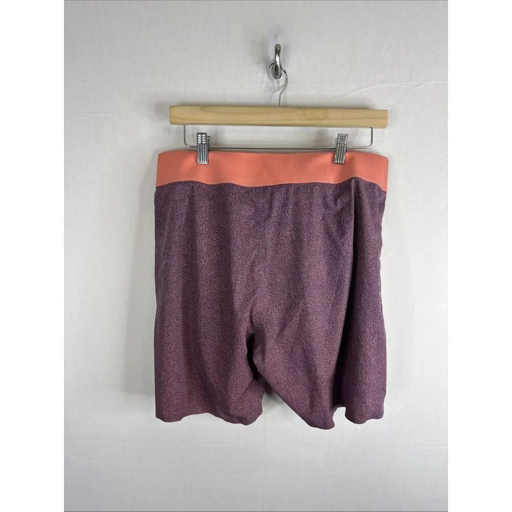 Lululemon Swim Board‎ Shorts 34 Purple Orange Stretch 7.5” Inseam